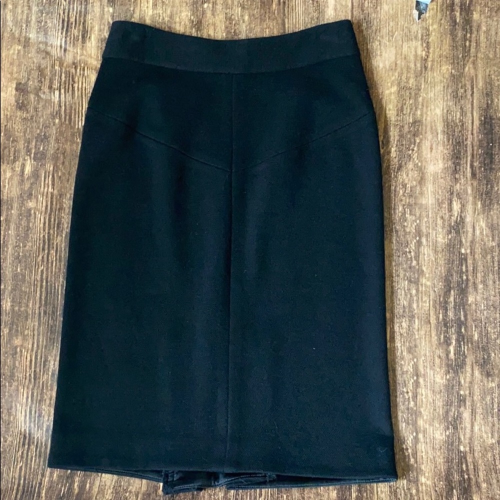 DVF Black Wool blend skirt Size 2